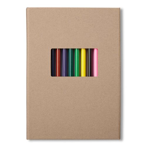 Colored Pencil And Notepad Set 5.75" X 8.25" Thumbnail