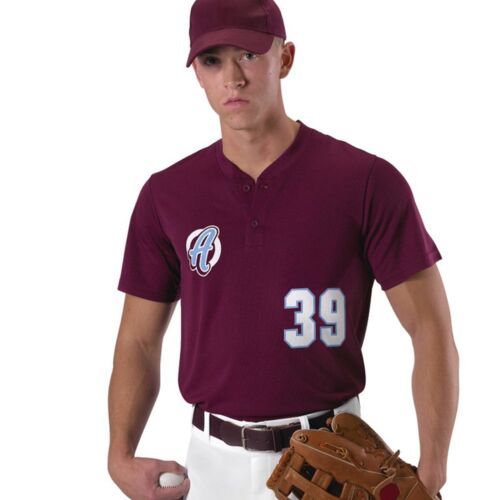 Men's Baseball Two Button Henley Jersey Thumbnail