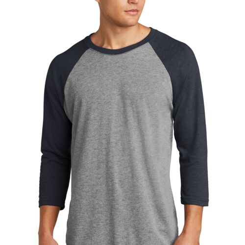 Adult Tri Blend 3/4 Sleeve Raglan Tee Thumbnail