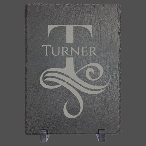 7" x 5" Rectangle Slate Decor with Plastic Feet Thumbnail