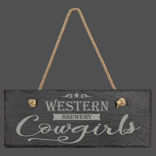 10" x 4" Rectangle Slate Decor with Hanger String Thumbnail