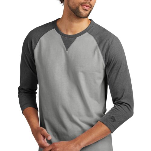 ® Sueded Cotton Blend 3/4 Sleeve Baseball Raglan Tee Thumbnail
