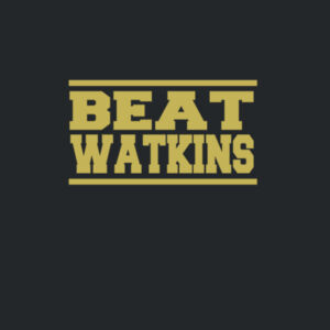 Gold on Black Beat Watkins - Adult Fan Favorite T Design